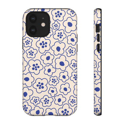 Blossom | Blue Retro Flower Case