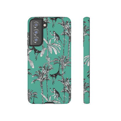 Monkey Business | Retro Tropical Palms Case