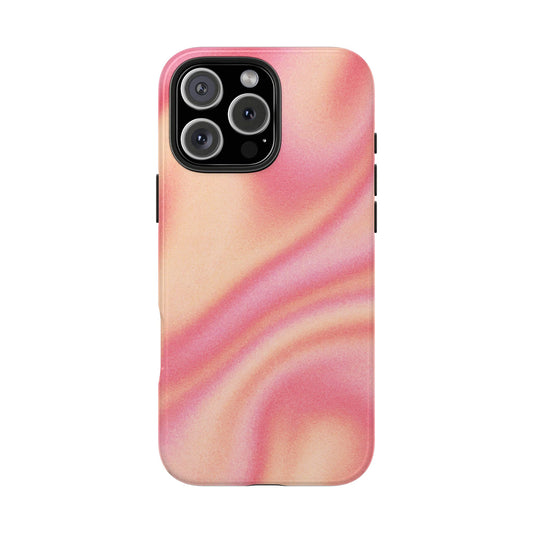 Funda para iPhone con diseño de tormenta de arena y espiral abstracta