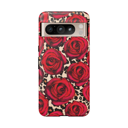 Rose Leopard | Red Floral Case