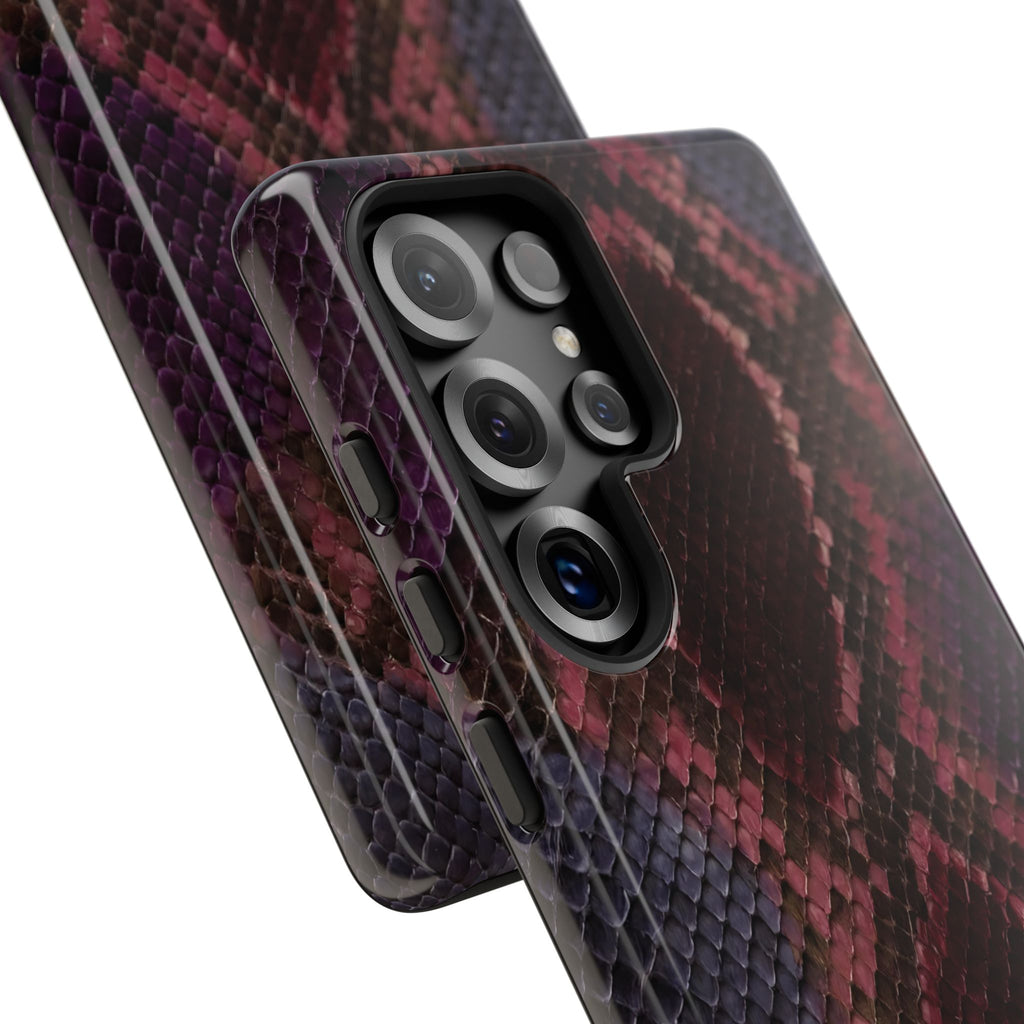 Plum Viper | Snake Print Galaxy Case
