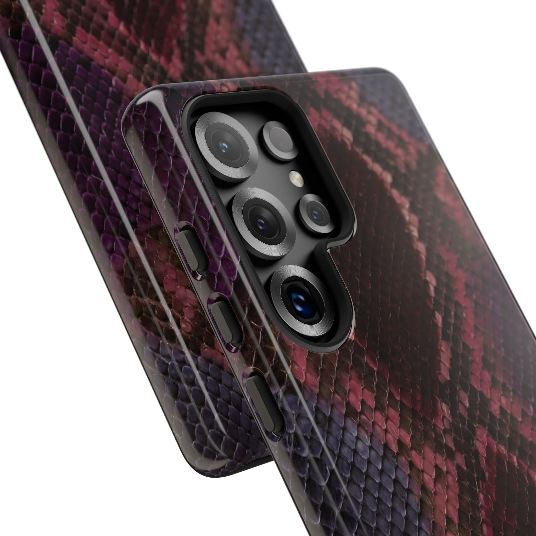 Plum Viper | Snake Print Galaxy Case