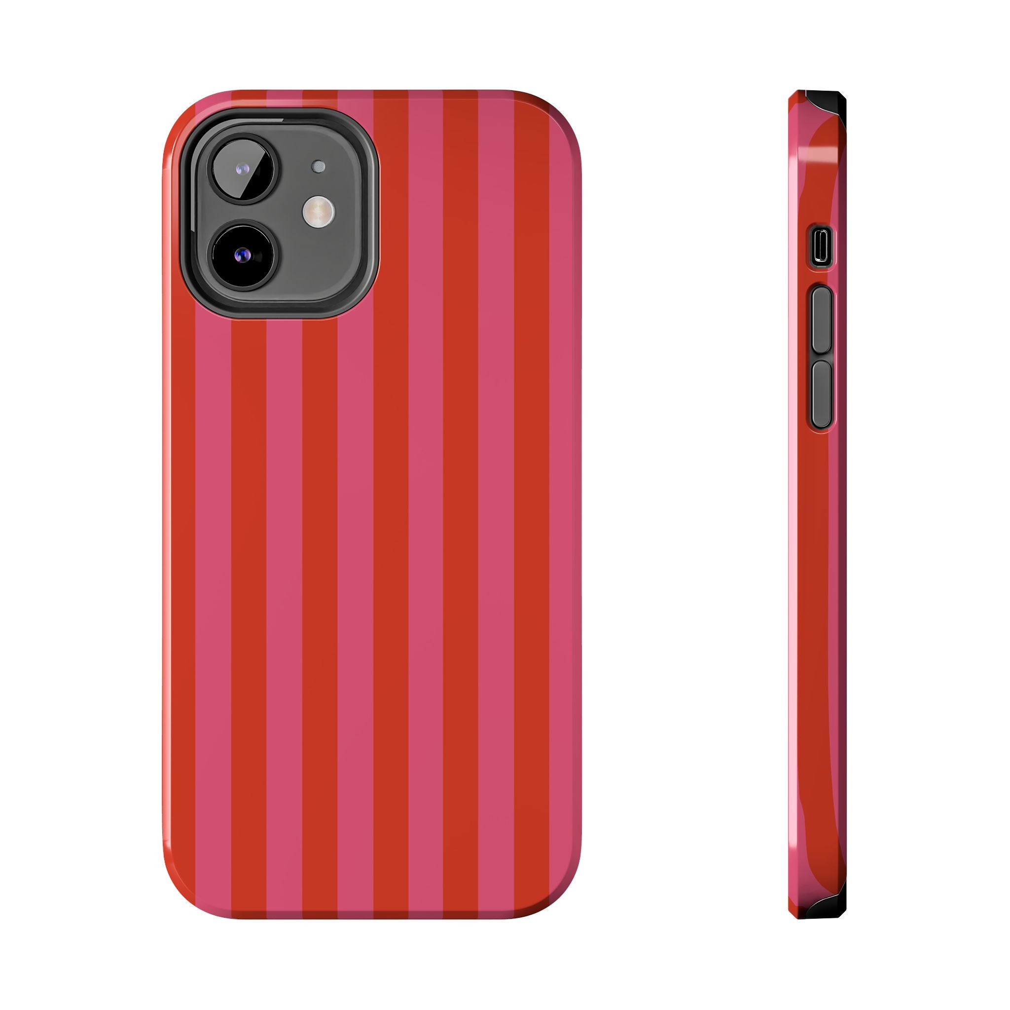 Tangerine Stripes iPhone Case