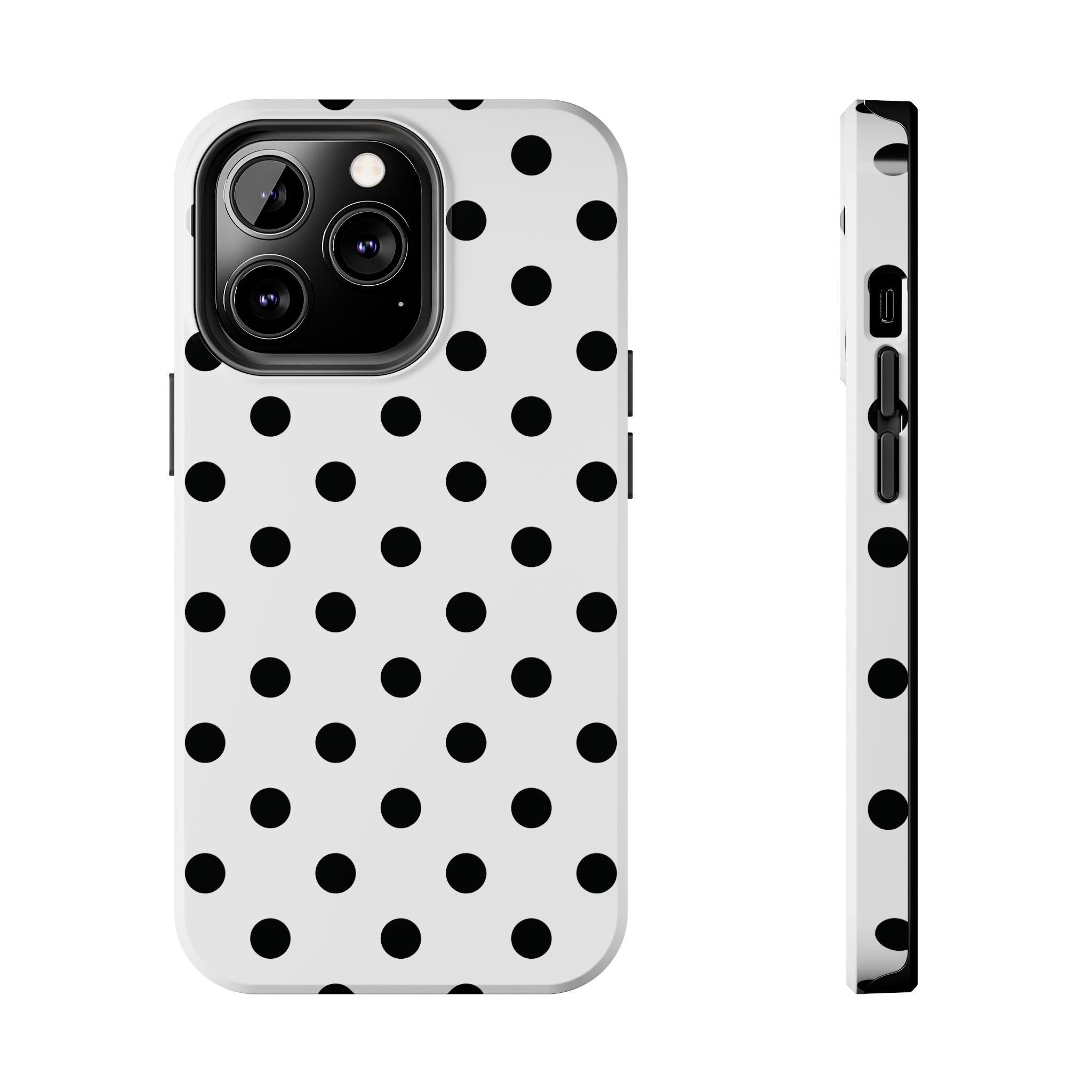 Polka Dots White iPhone Case