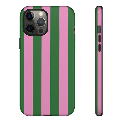 Retro Stripe | Pink & Green Y2K Case