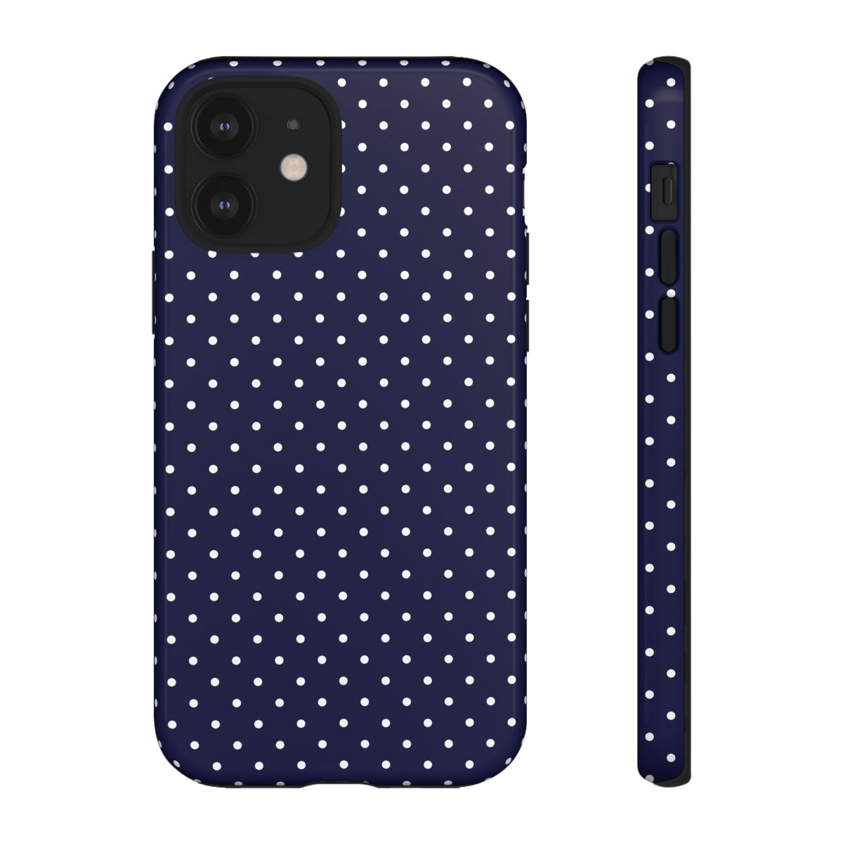 Dotty Chic | Navy Polka Dot iPhone Case