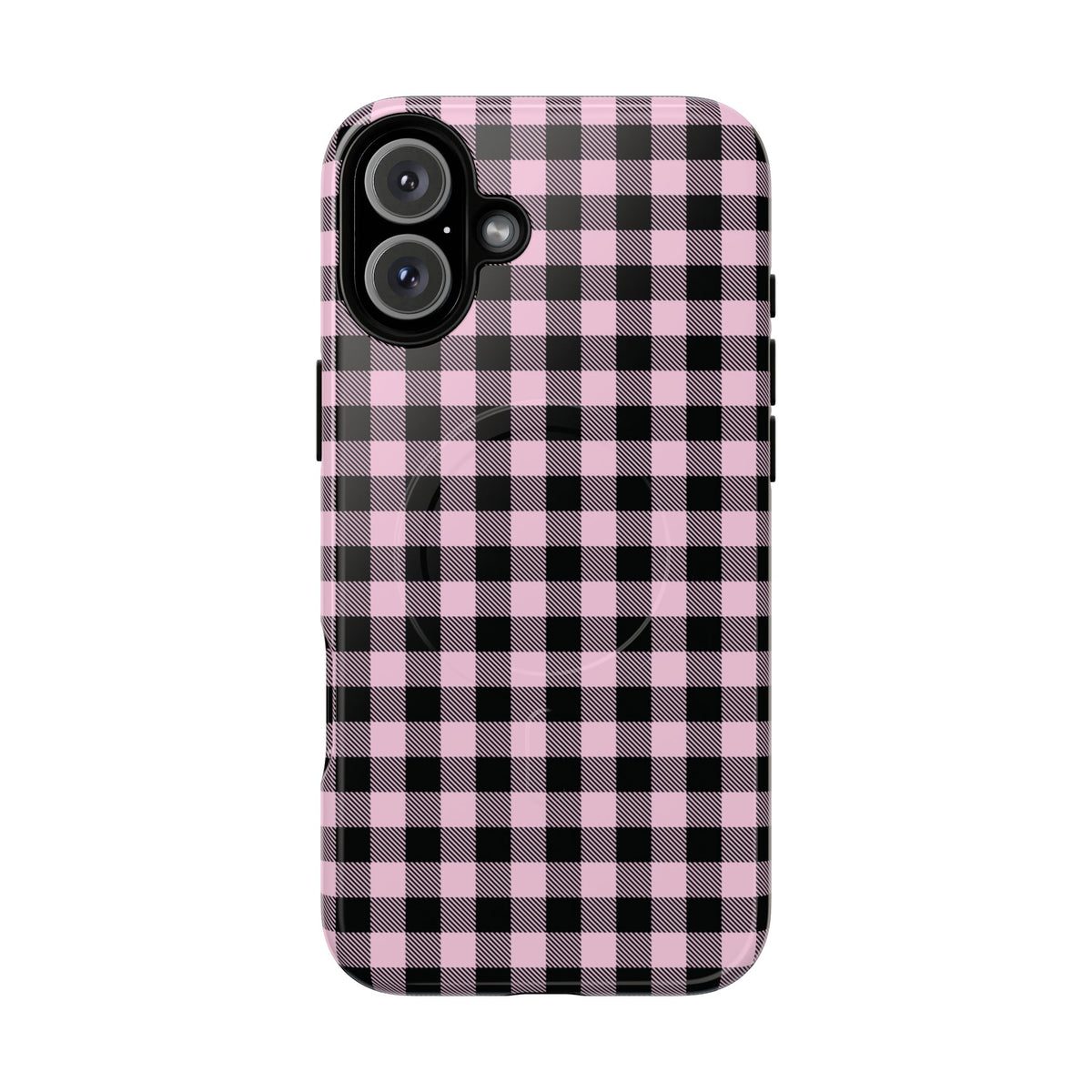 Pink Punk | Pink & Black Check MagSafe Case