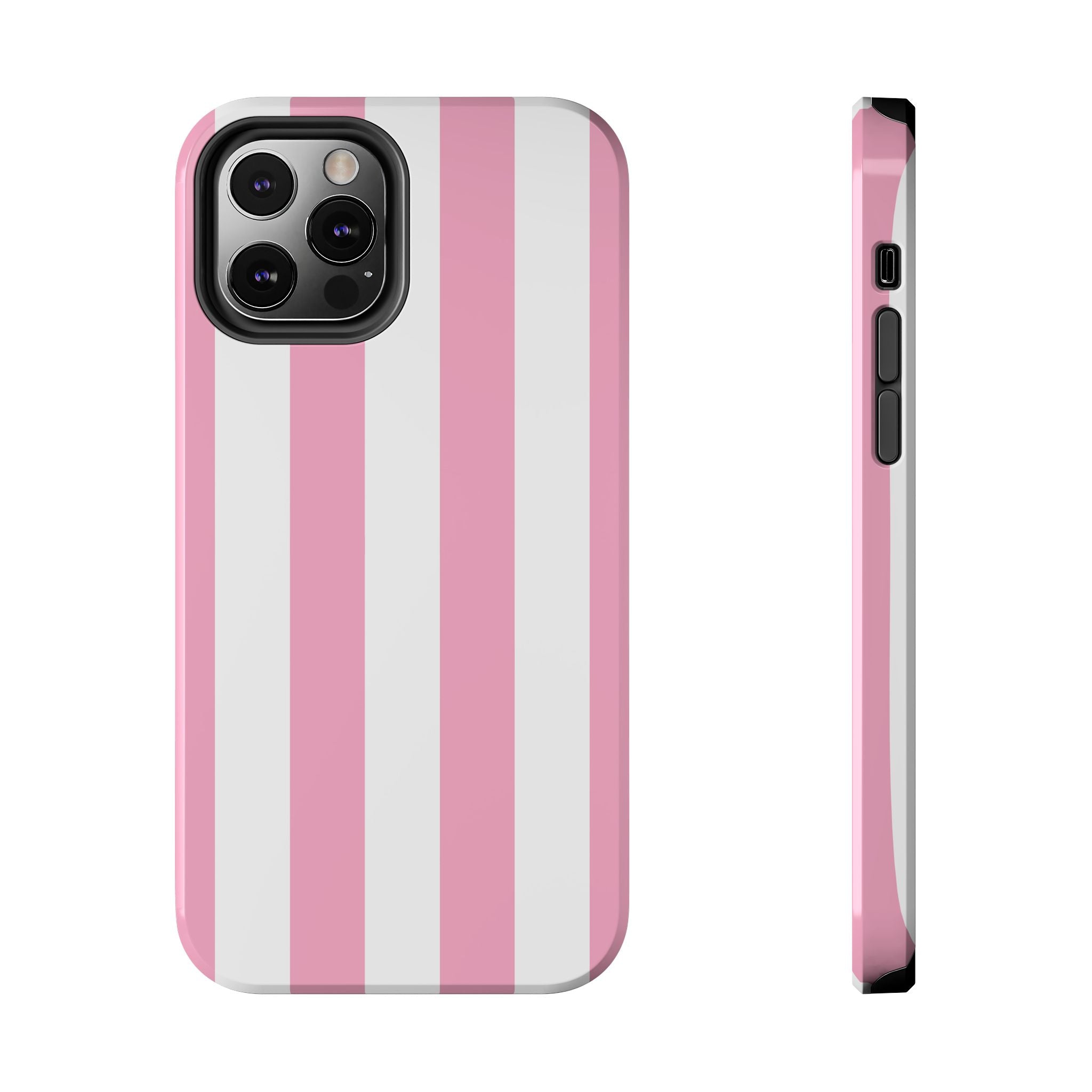Pink Cabana Stripe iPhone Case