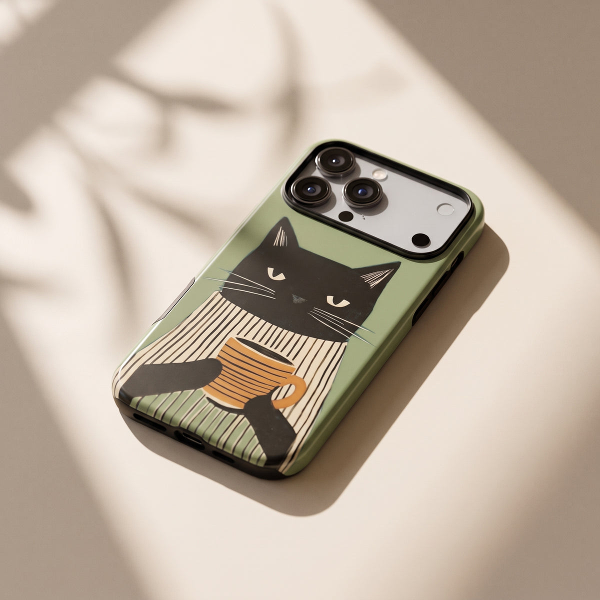 Morning Mood | Coffee Cat iPhone Case