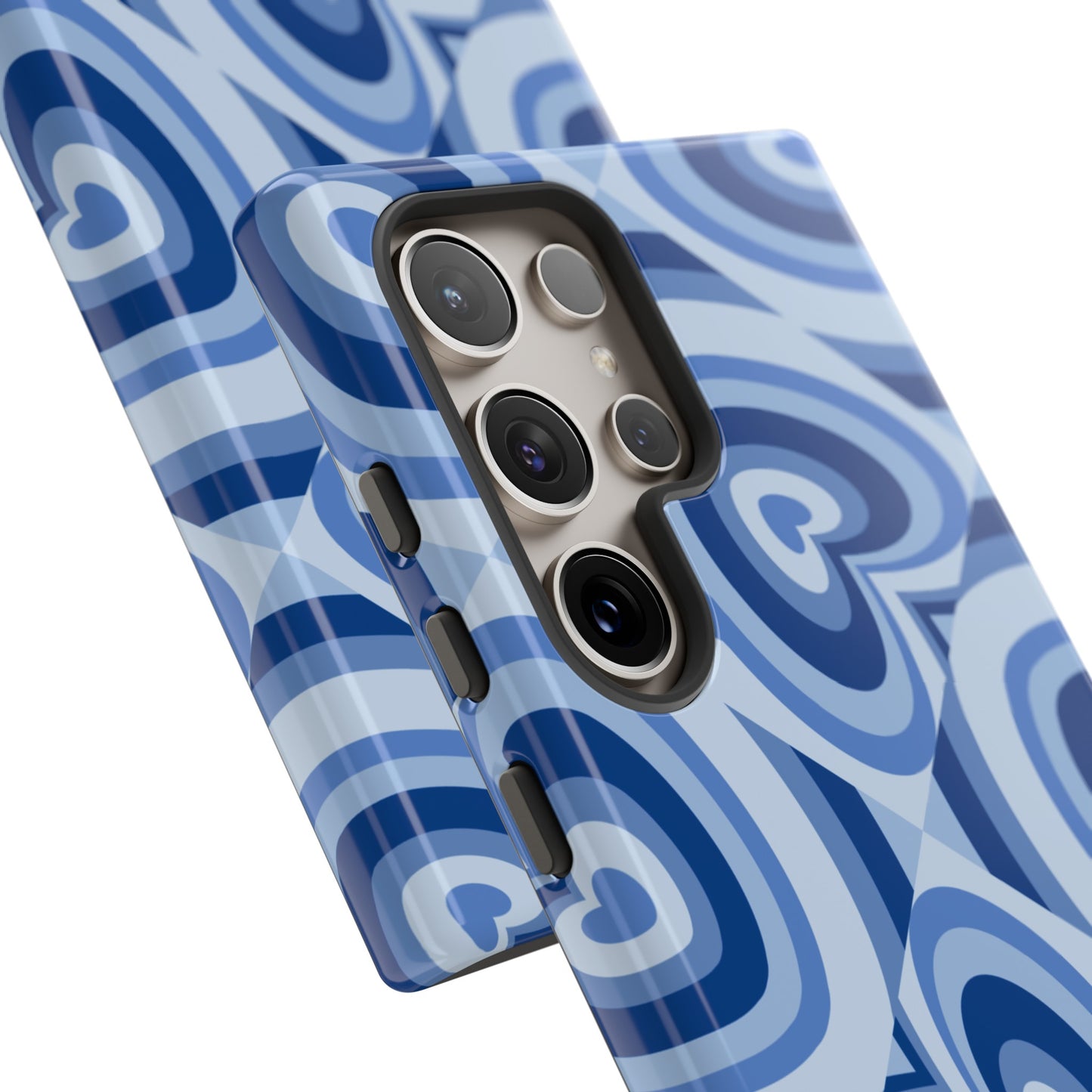 Hearts Squared | Blue Heart Pattern Case