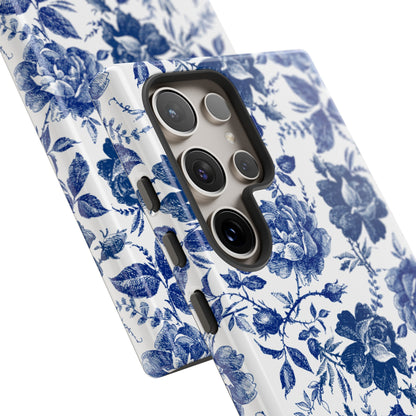 Indigo Rose | Blue Floral Case