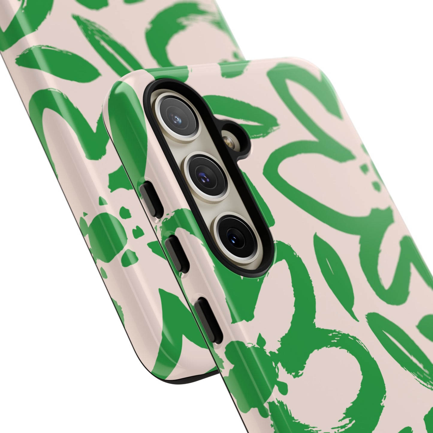 Happy | Green Modern Floral Case