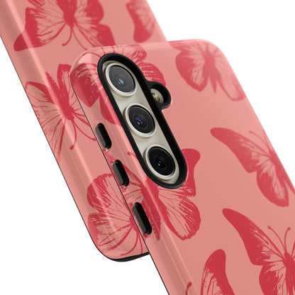 Social Butterfly | Peachy-Pink Butterfly Case