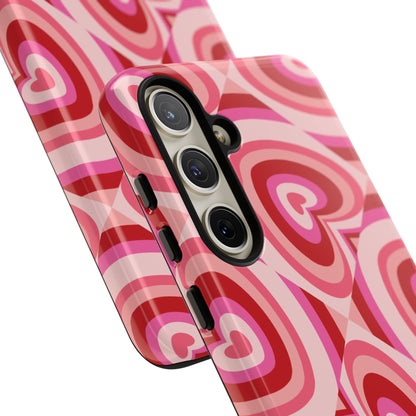 Hearts Squared | Pink Retro Heart Case