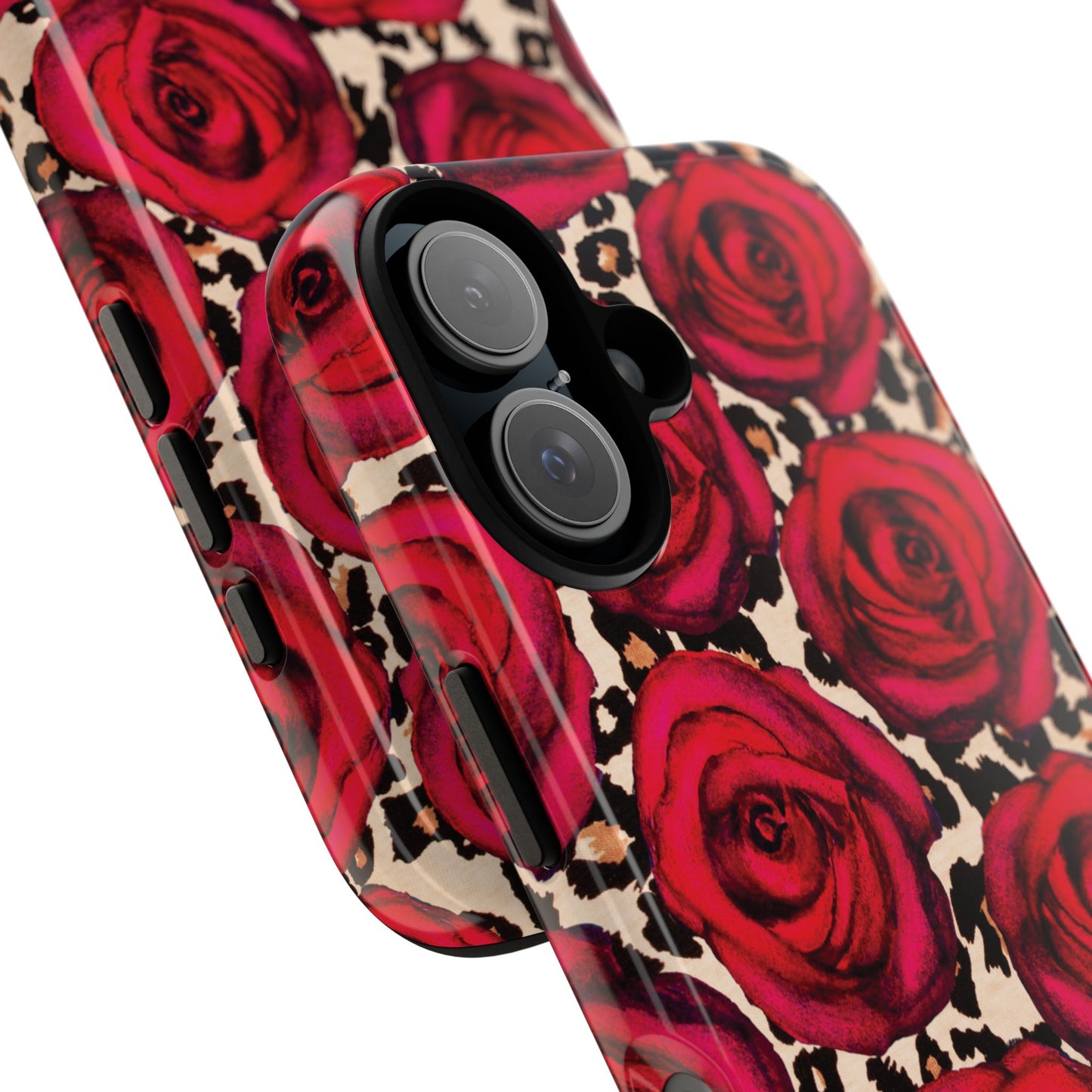 Rose Leopard | Red Floral Case