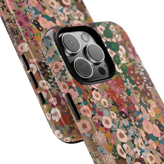 Funda para iPhone con diseño de flores de alhelí