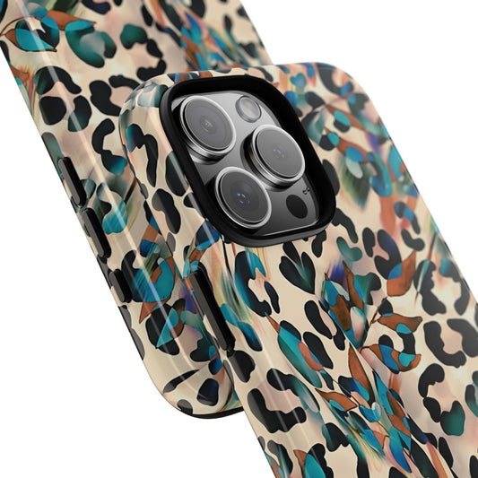 Funda para iPhone con estampado de leopardo de acuarela | Dreamy Leopard