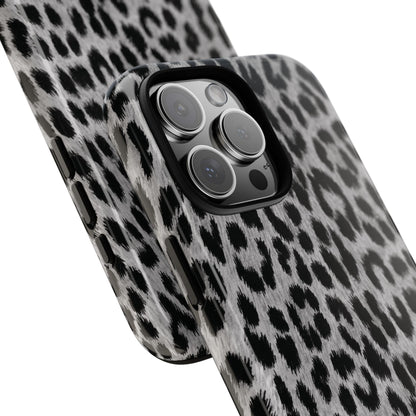 Trendsetter | Gray Leopard Print iPhone Case