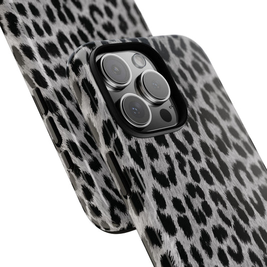 Funda para iPhone con estampado de leopardo gris | Trendsetter