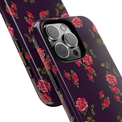 Enchanteur | Coque iPhone à motif floral indigo