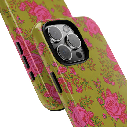 Green With Envy | Rose Floral iPhone Case