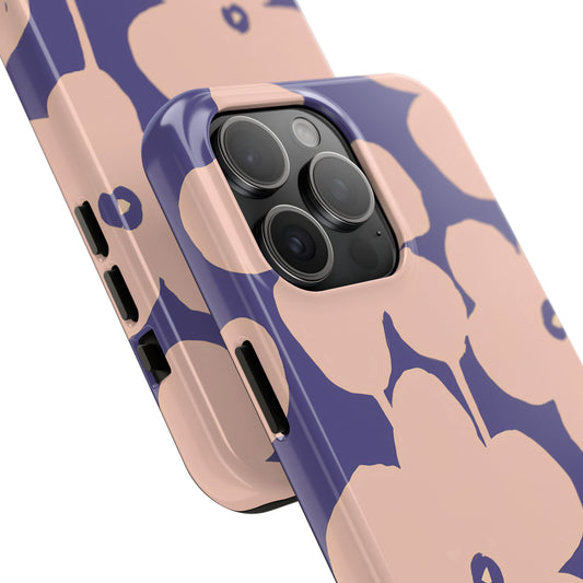 Blooms | Funda para iPhone con estampado floral morado