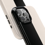 Split Decision Black & White iPhone Case