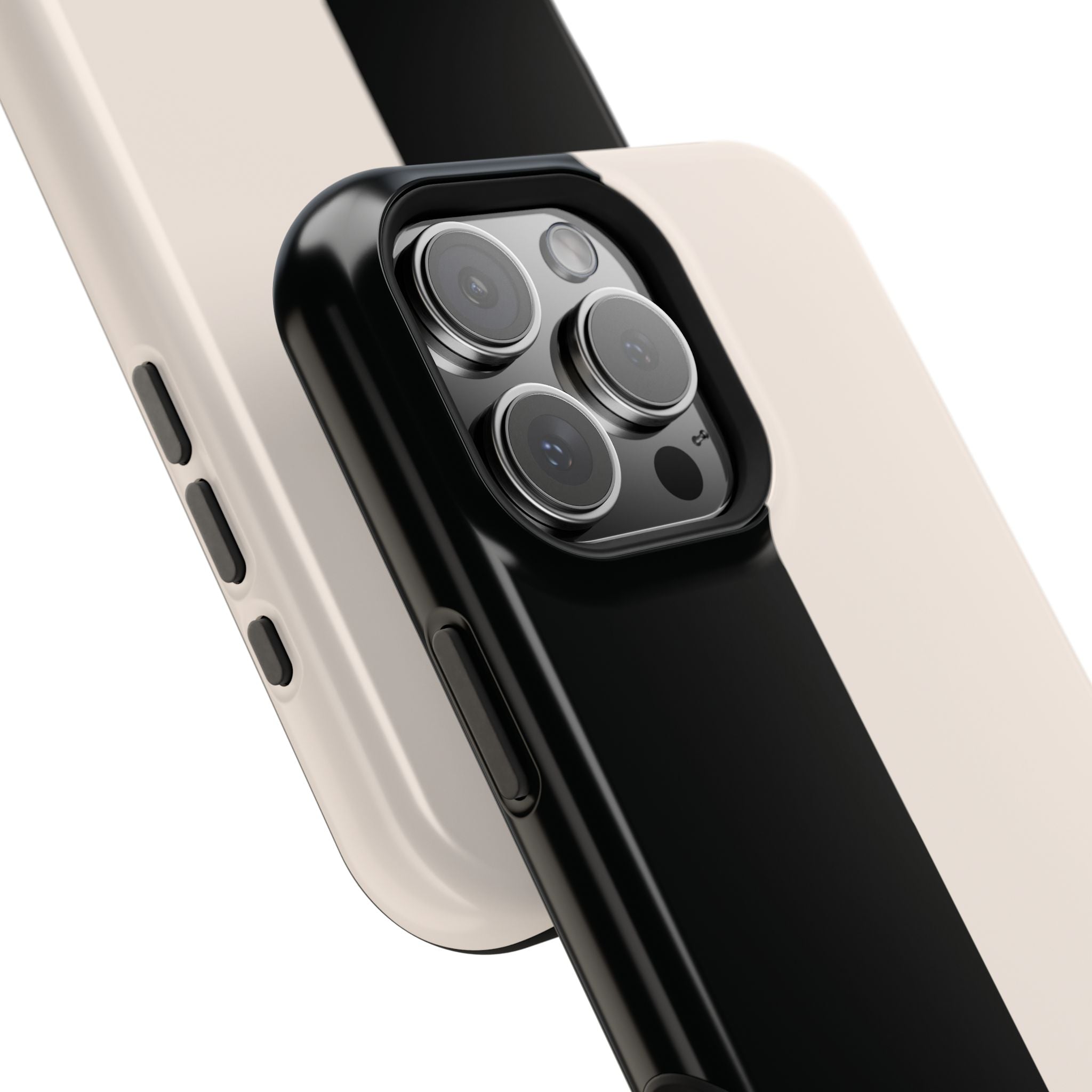 Split Decision Black & White iPhone Case