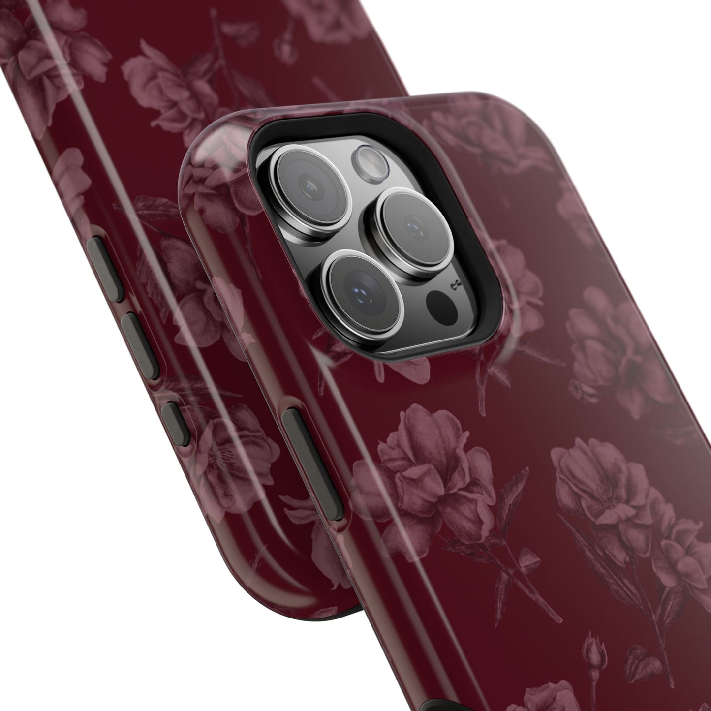 Femme Fatale | Coque iPhone à motif floral foncé