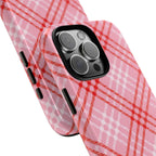 Chanelle Pink Plaid iPhone Case