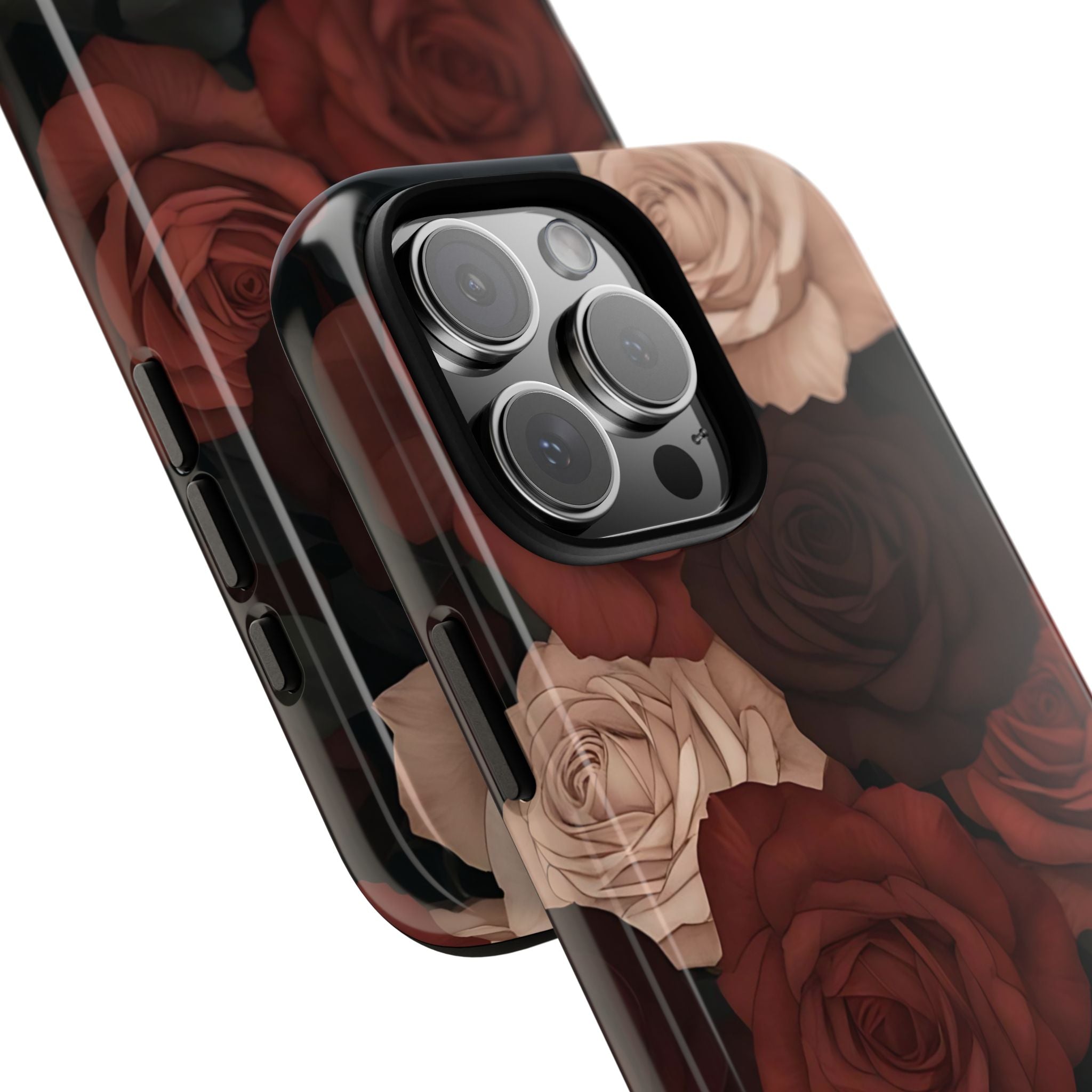 Chocolate Roses Floral iPhone Case