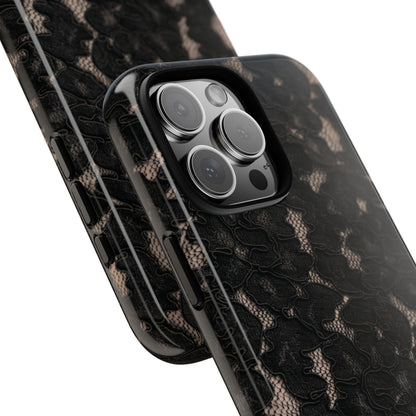 Midnight | Black Lace iPhone Case