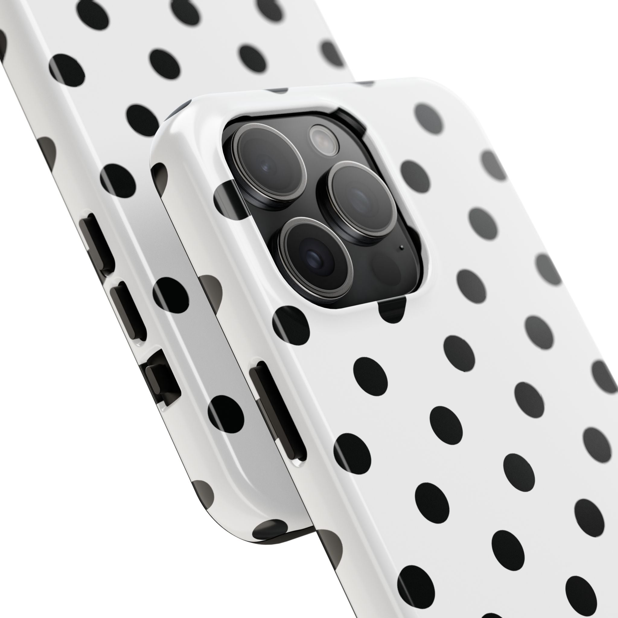 Polka Dots White iPhone Case