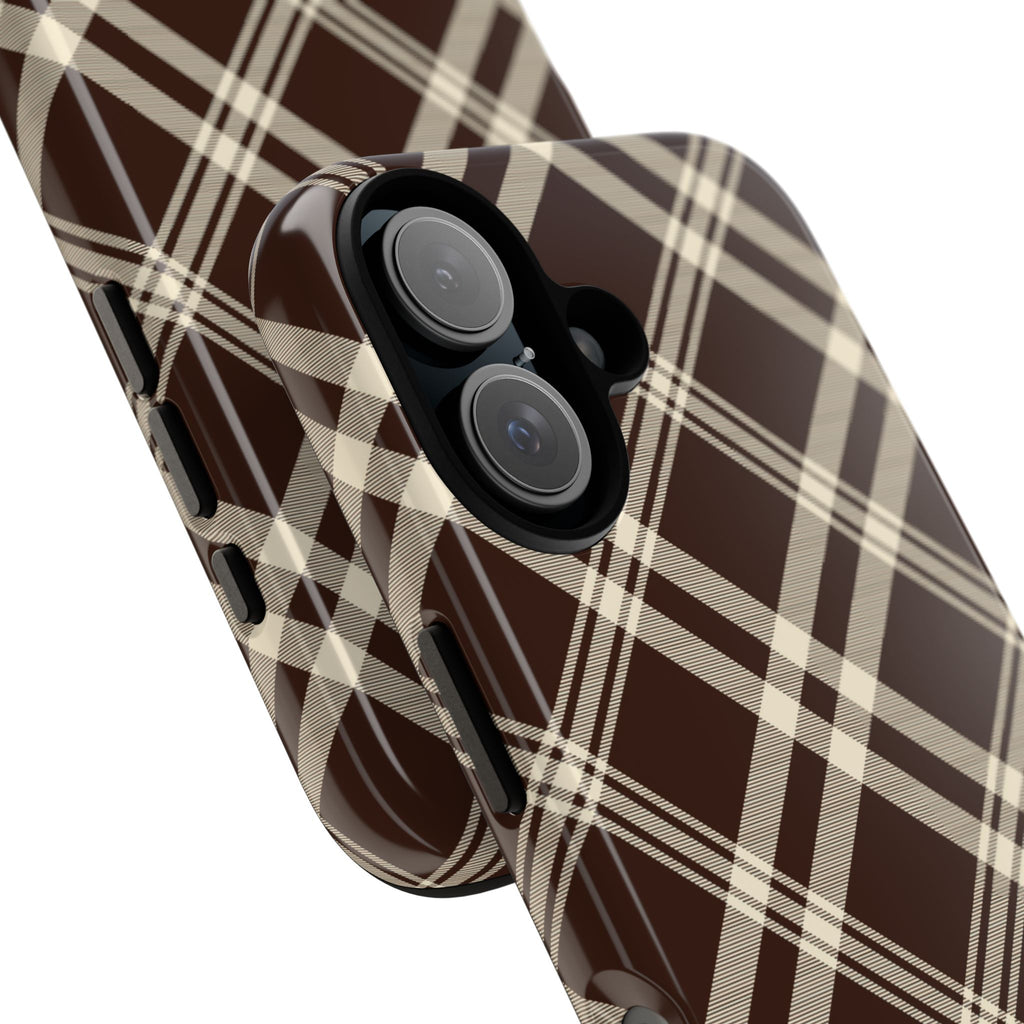 Mocha Plaid | iPhone Case