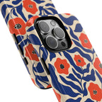 Indigo Poppy Phone Case