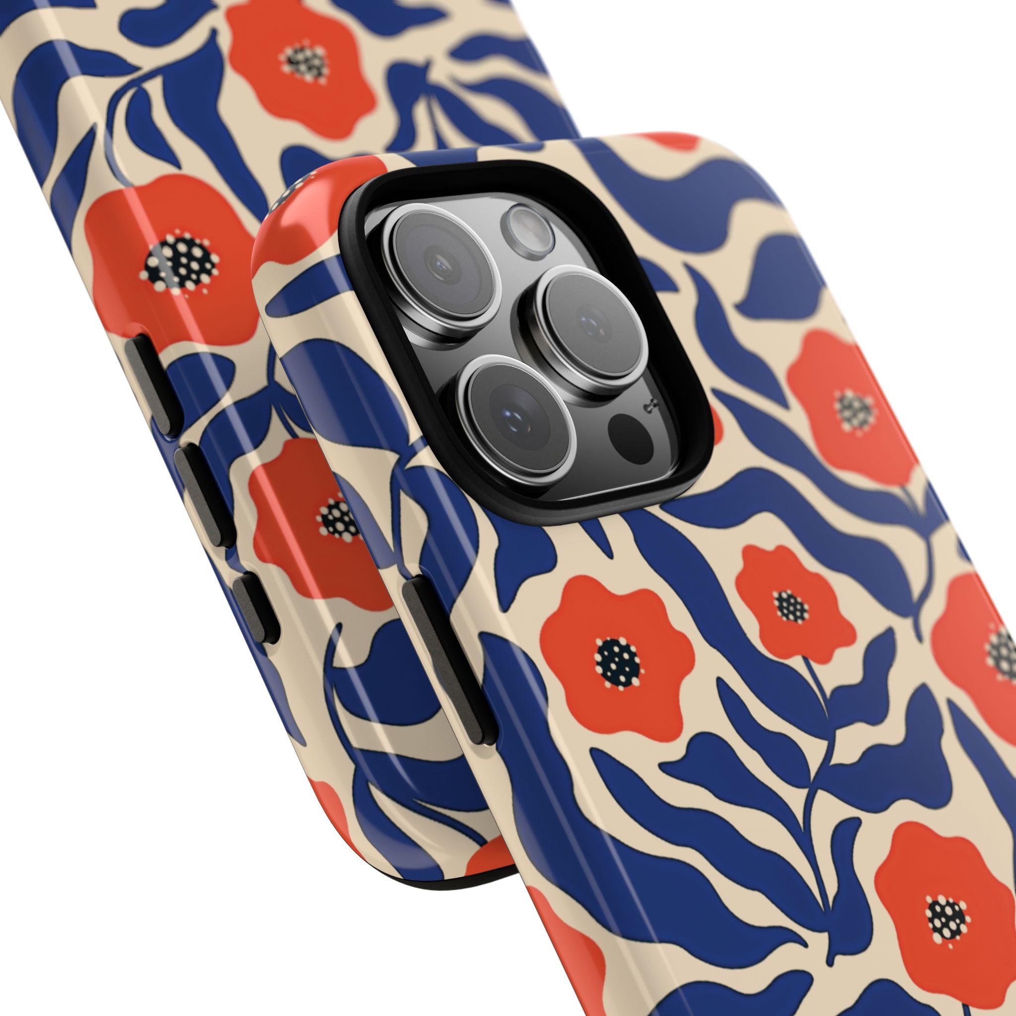 Indigo Poppy Phone Case