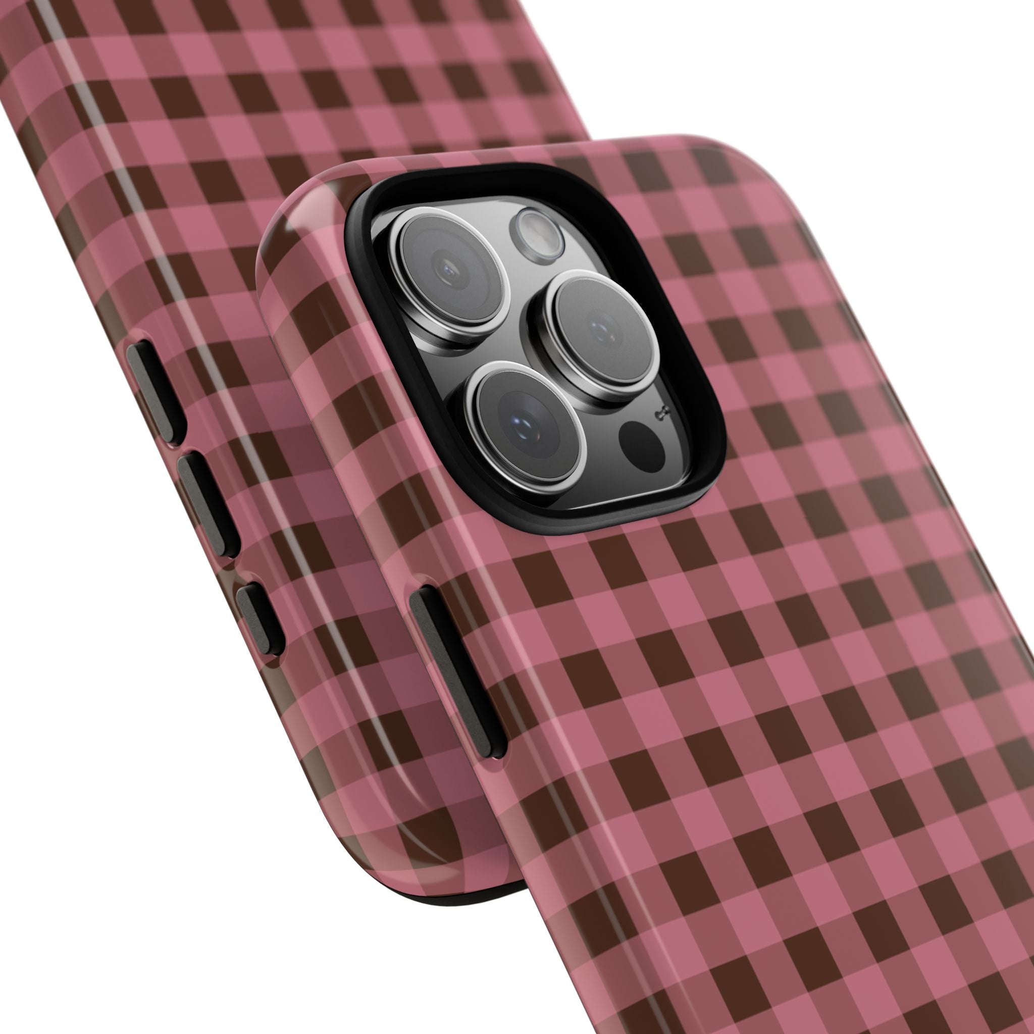 Rosy Gingham Phone Case