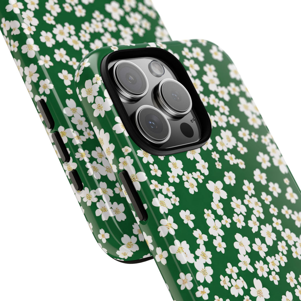 Emerald Bloom iPhone Case