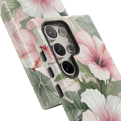 Island Hopping | Green & Pink Tropical Floral Case