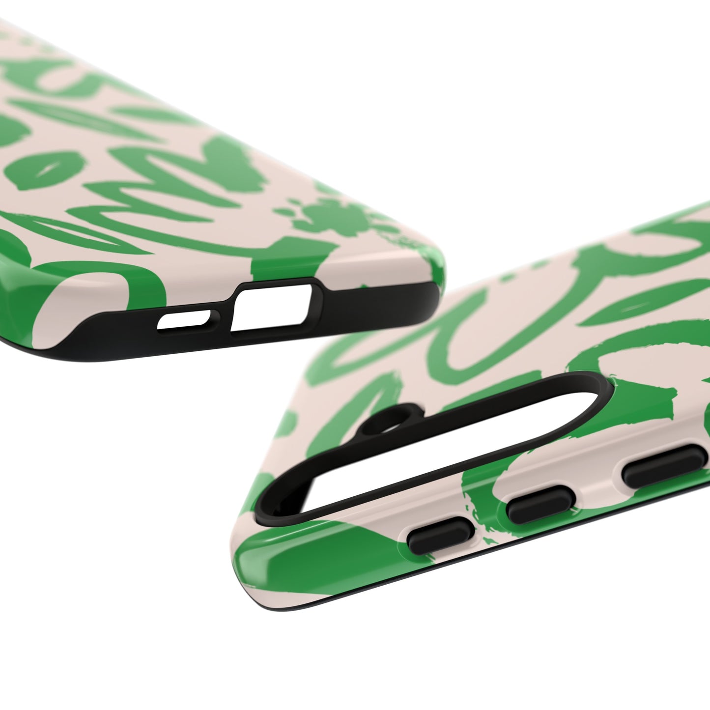 Happy | Green Modern Floral Case