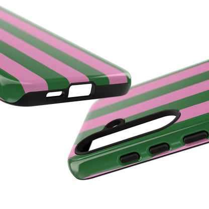 Retro Stripe | Pink & Green Y2K Case