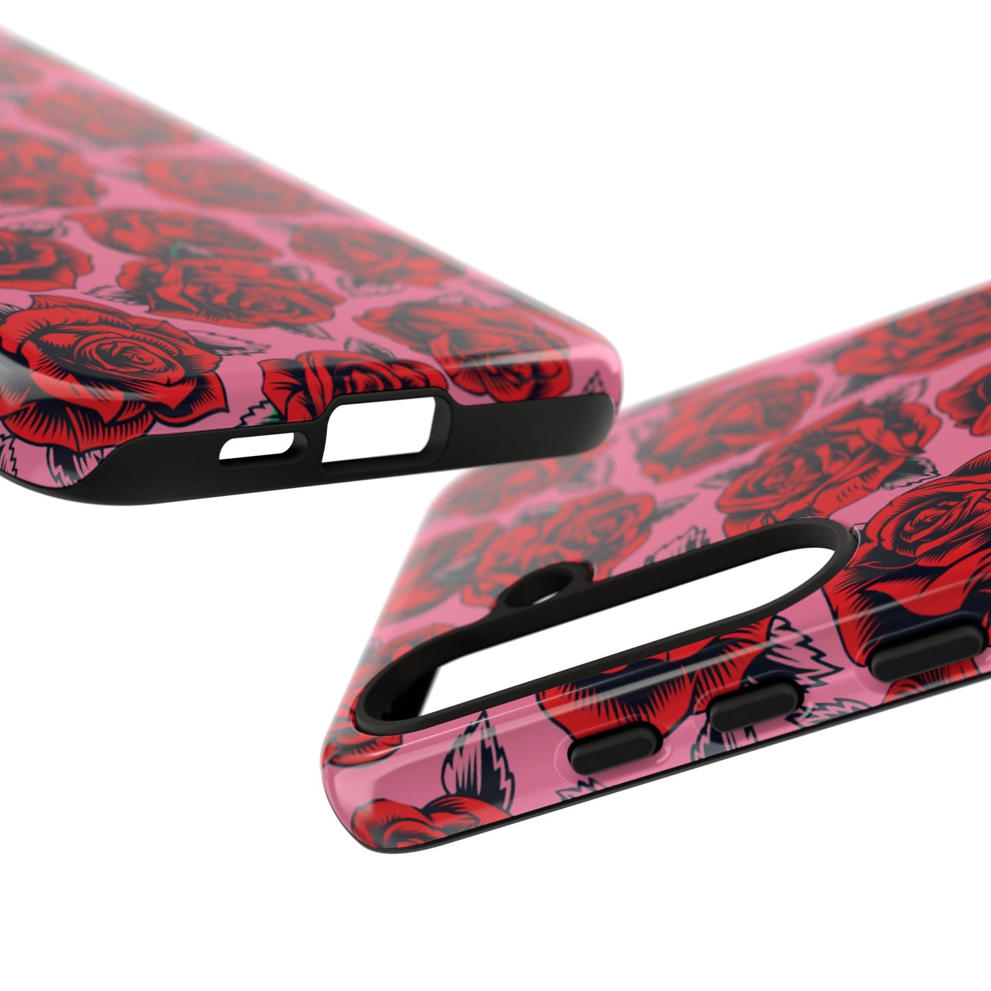 Love Story | Red & Pink Pop Art Rose Floral Case