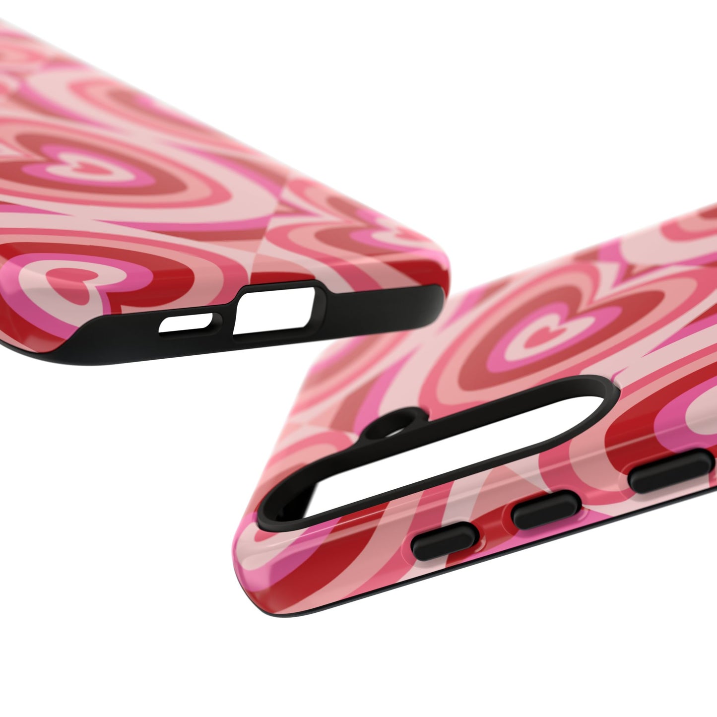 Hearts Squared | Pink Retro Heart Case