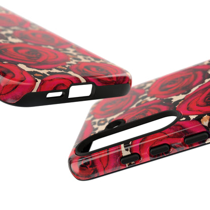 Rose Leopard | Red Floral Case