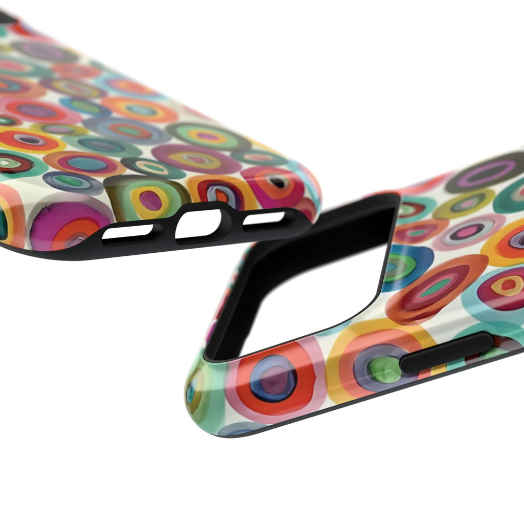 In Circles | Artsy Abstract iPhone Case