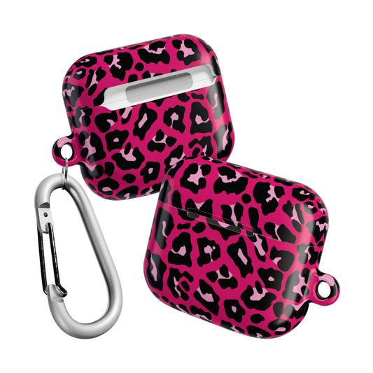 Fierce | Estuche para AirPods con estampado de leopardo rosa