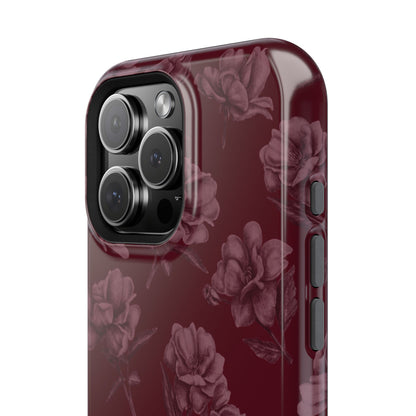 Femme Fatale | Coque iPhone à motif floral foncé