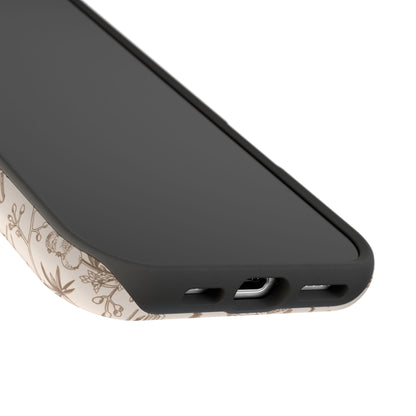 Coque iPhone Beige Botanical | Floral