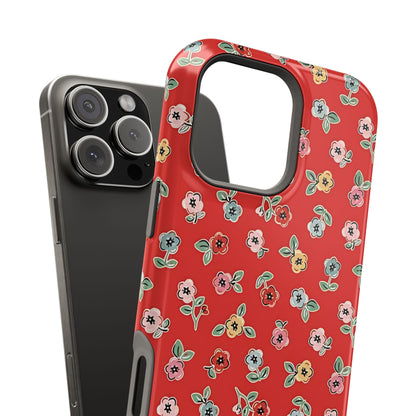 Tiny Blooms | Red Floral iPhone Case