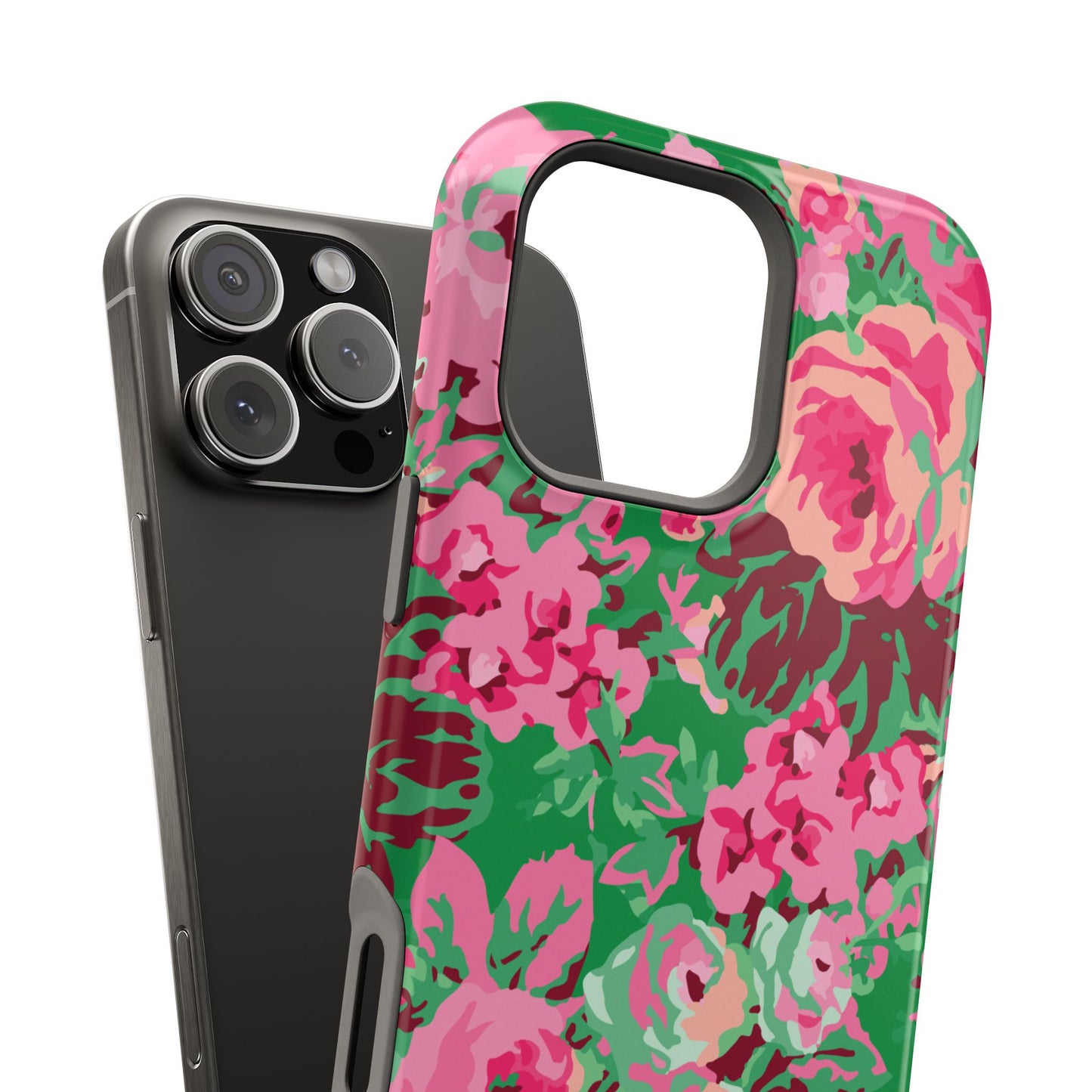 Everything's Rosy | Green Floral iPhone Case